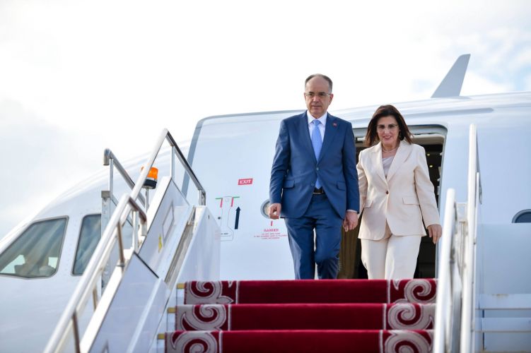 Albanian President Bajram Begaj arrives in Kyrgyzstan on official visit