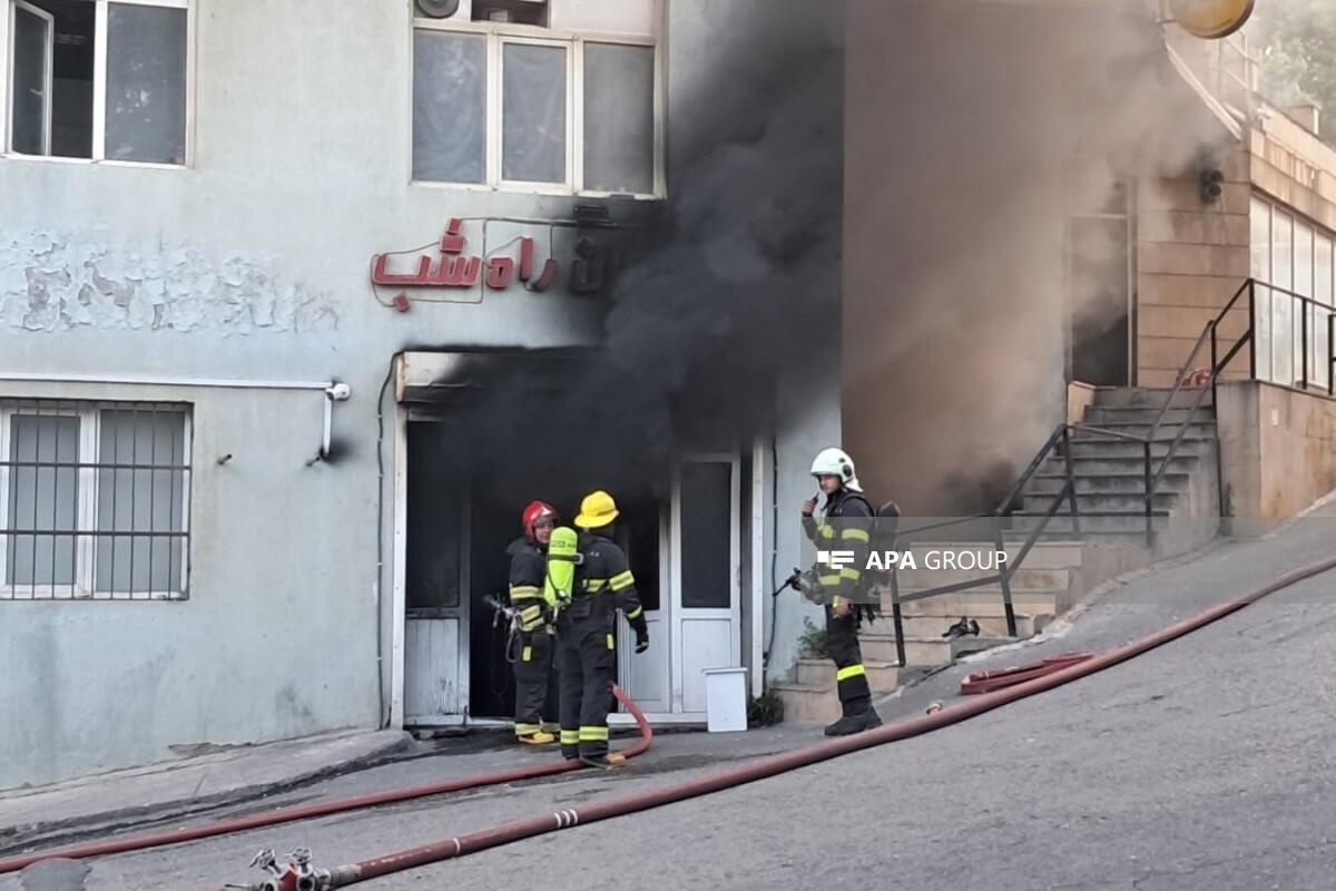 Bakıda obyekt yanır