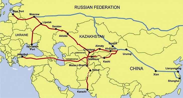 Железная дорога Китай - Кыргызстан - Узбекистан. Какие работы сейчас ведутся