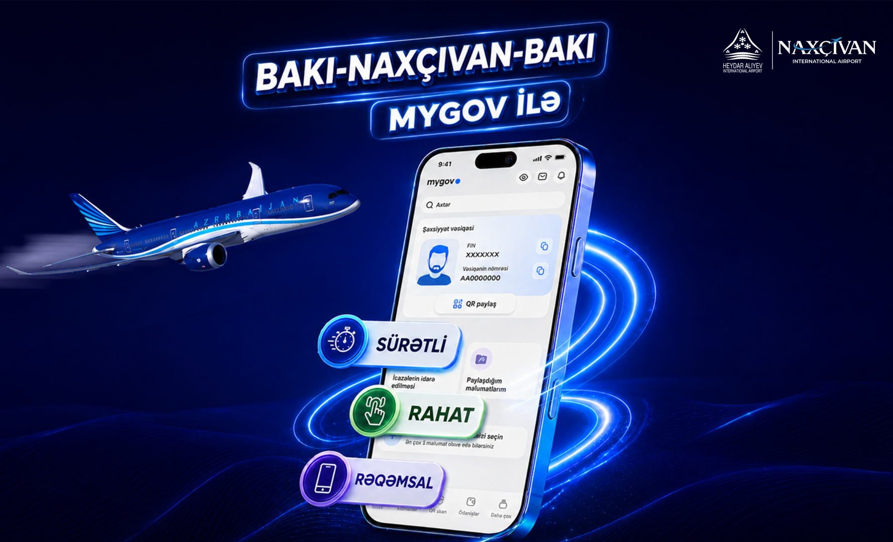 На маршруте Баку - Нахчыван - Баку внедрён новый цифровой сервис регистрации пассажиров