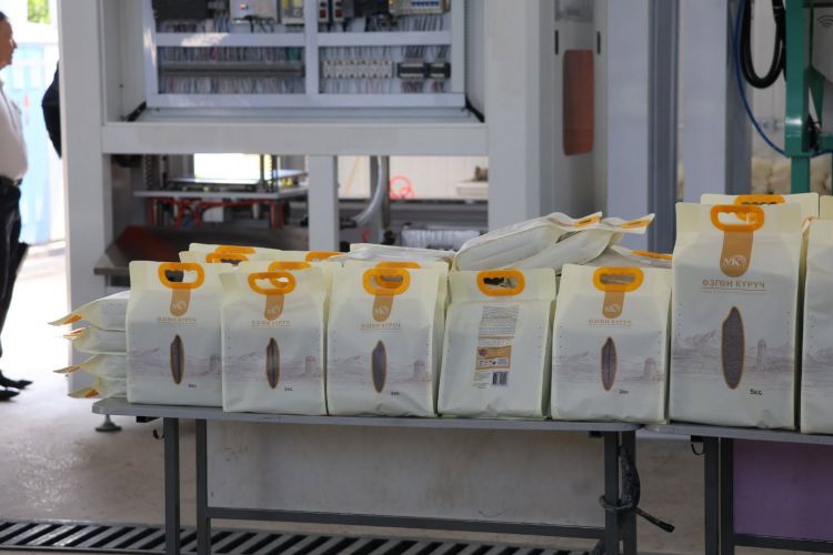 Logistics center for rice packaging launched in Uzgen district