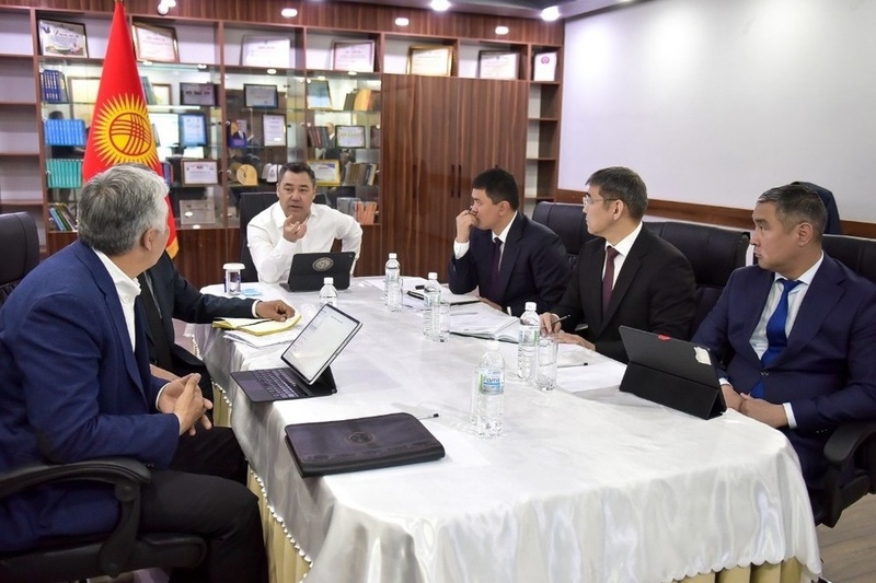 President Japarov reviews infrastructure and industrial development plans in Nookat district