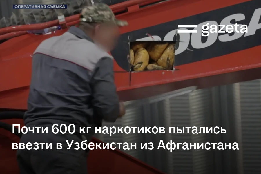 Почти 600 кг наркотиков пытались ввезти в Узбекистан из Афганистана (+видео)