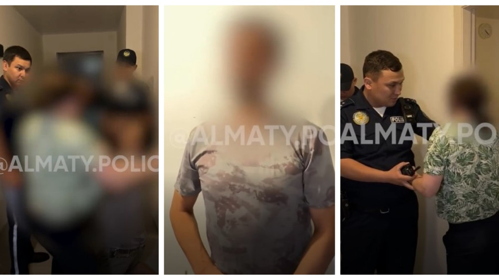 В Алматы полицейские проникли в квартиру, где происходил громкий скандал