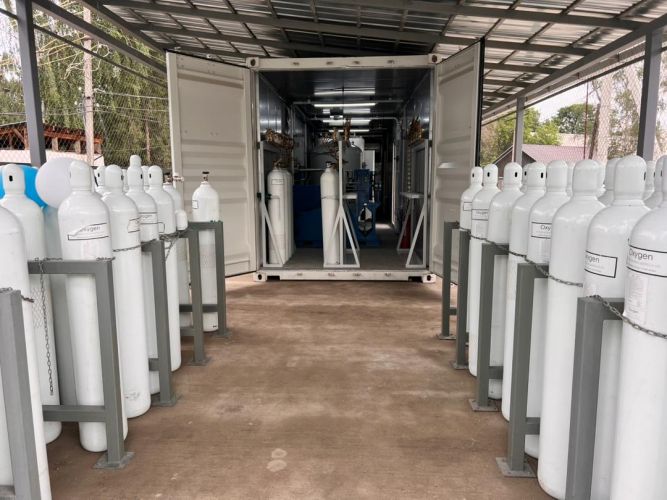 Medical oxygen production station starts operating in Nookat