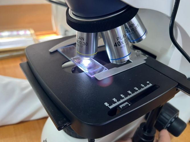 Modern microscopes purchased for National Oncology Center in Bishkek
