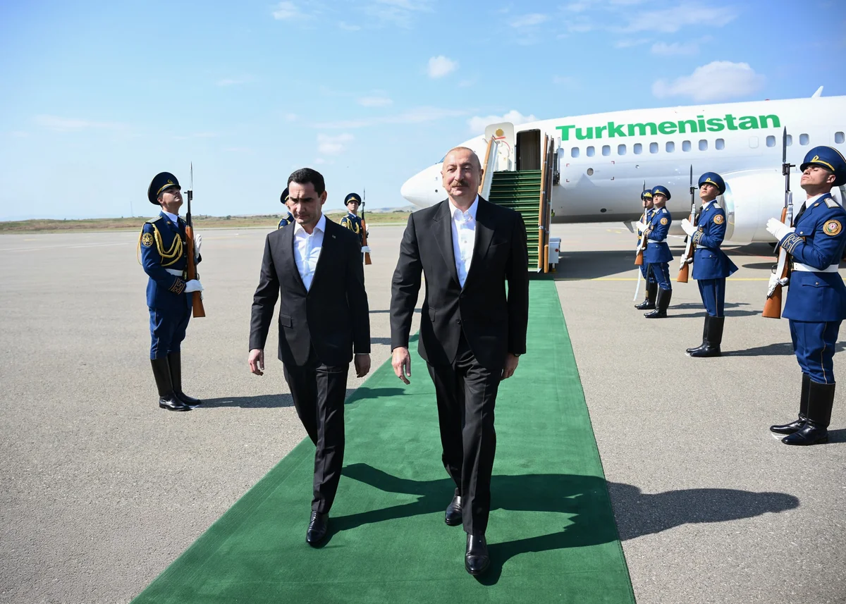 Президент Туркменистана прибыл в Физулинский район