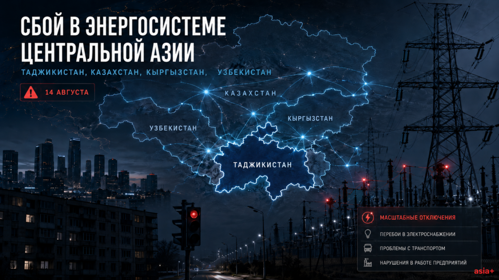 В Таджикистане произошло масштабное отключение электроэнергии. Сбои случились и в других странах Центральной Азии