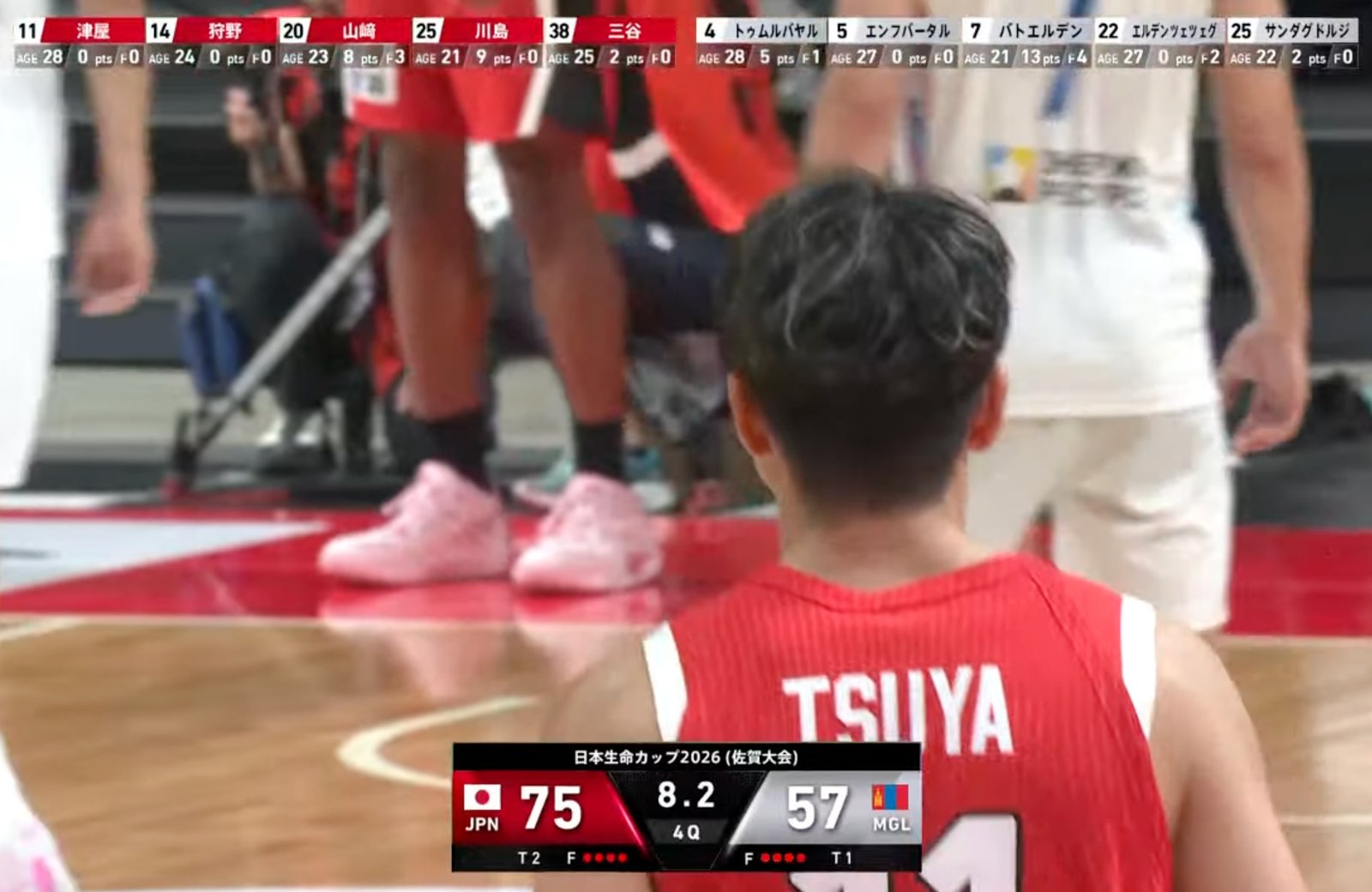Япончууд нөхөрсөг тоглолтод хариугаа авч, 75:57-гоор хожлоо
