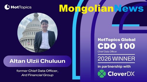 Монгольский инженер вошел в престижный мировой рейтинг HotTopics Global CDO 100