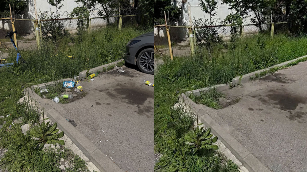 Мусор “убрали“ с помощью ИИ? Алматинку удивил фотоотчет акимата