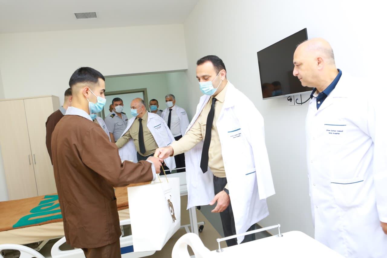 Hərbi Prokurorluğun rəhbər vəzifəli şəxsləri Dövlət Sərhəd Xidmətinin hospitalını və hərbi hissələrini ziyarət edib