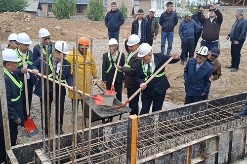 В Кара-Суйском районе начали строительство нового ветеринарного административного здания
