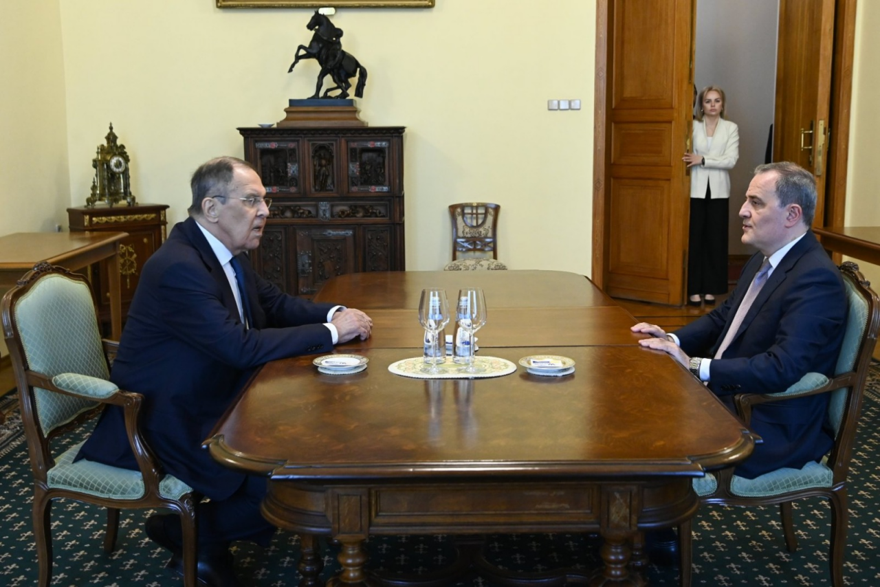 Ceyhun Bayramovla Sergey Lavrov arasında Moskvada təkbətək görüş keçirilir