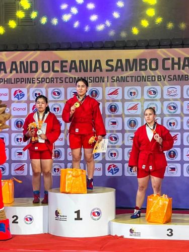 Bishkek athletes win medals at Asia and Oceania Sambo Championships