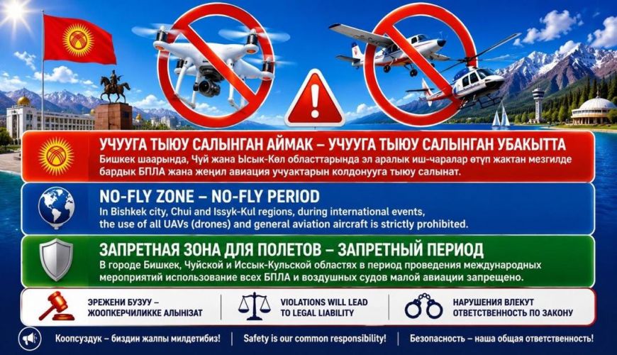 Drone flights to be restricted in Kyrgyzstan during international events