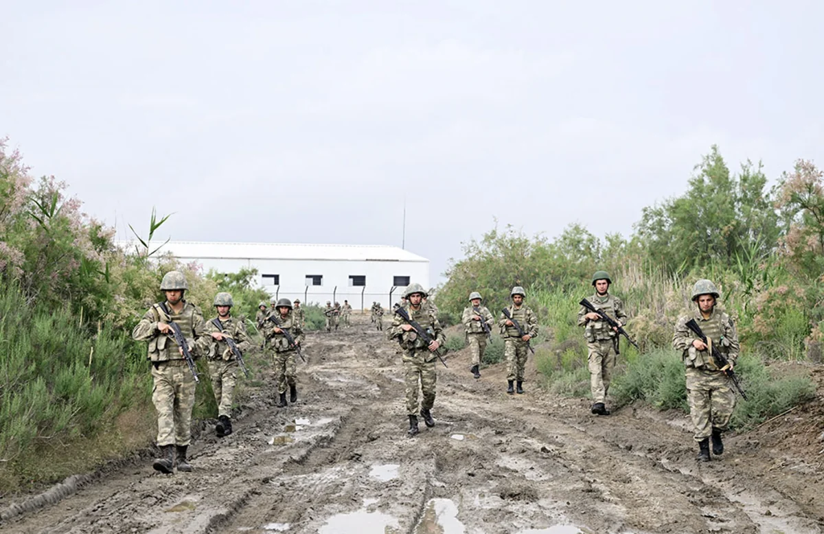 Проведены учебные сборы с военнообязанными спецназа Азербайджана