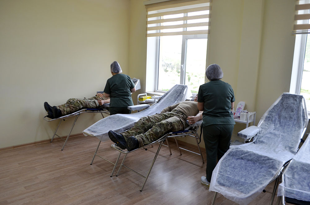 В Силах специального назначения проведена акция по сдаче крови (ФОТО)