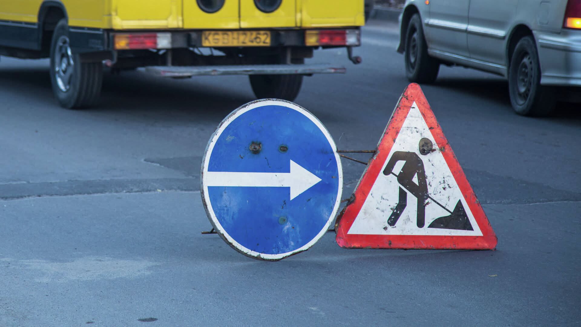 Дорогу по улице Манаса частично перекроют на один день
