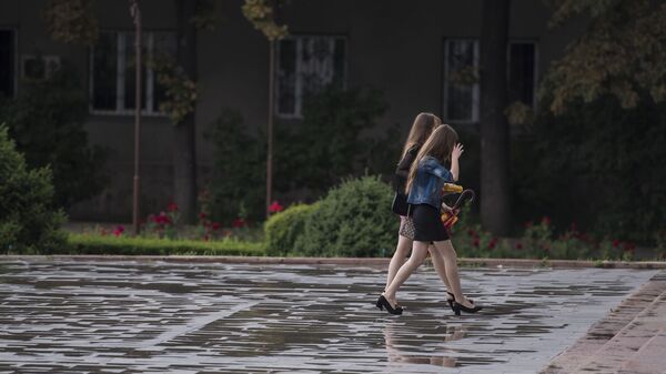 Дождь с грозой— погода в Бишкеке 17 апреля