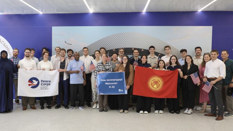 Group of Peace Corps volunteers arrives in Kyrgyzstan