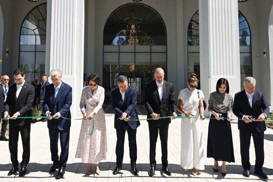 Алиев и лидеры стран Центральной Азии открыли отель Baku Resort & Spa в Кыргызстане-ФОТО