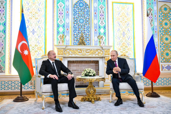 Путин – Алиеву: «Придаем большое значение дружественным, союзническим отношениям с Баку…»