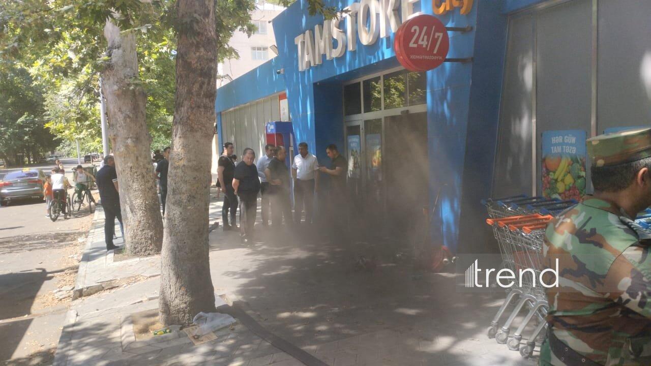 Mingəçevirdə mağazada yanğın baş verib