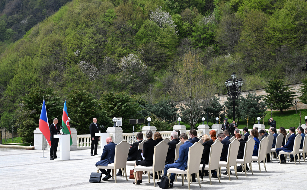 Azerbaijan exports natural gas to countries neighboring the Czech Republic - President Ilham Aliyev