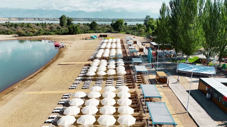 Renovated beach opened in Karakol