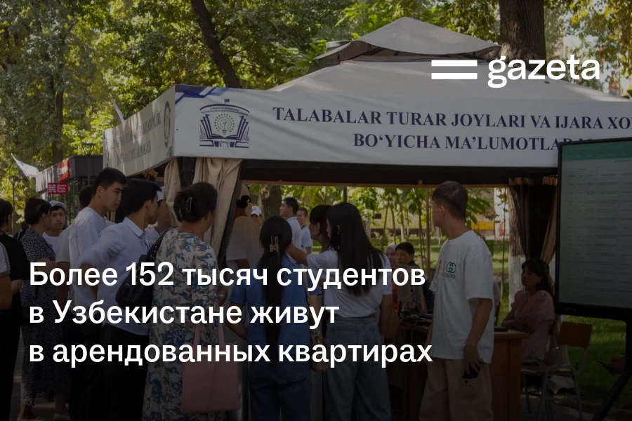 Более 152 тысяч студентов в Узбекистане живут в арендованных квартирах