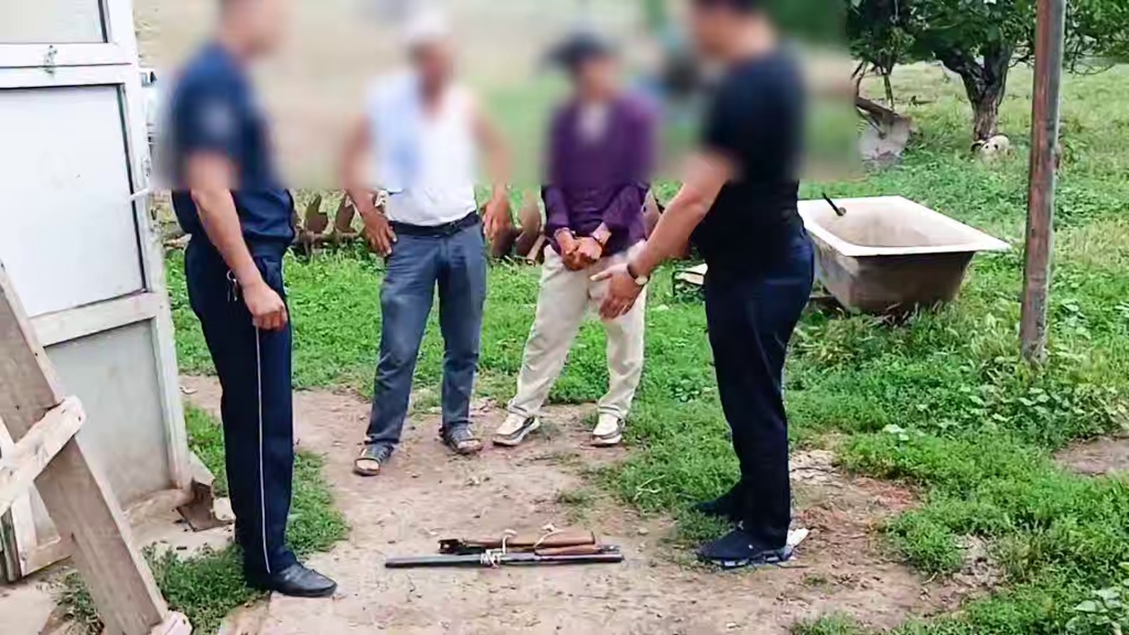 Незаконное оружие и боеприпасы нашли в двух районах Джизакской области. Видео