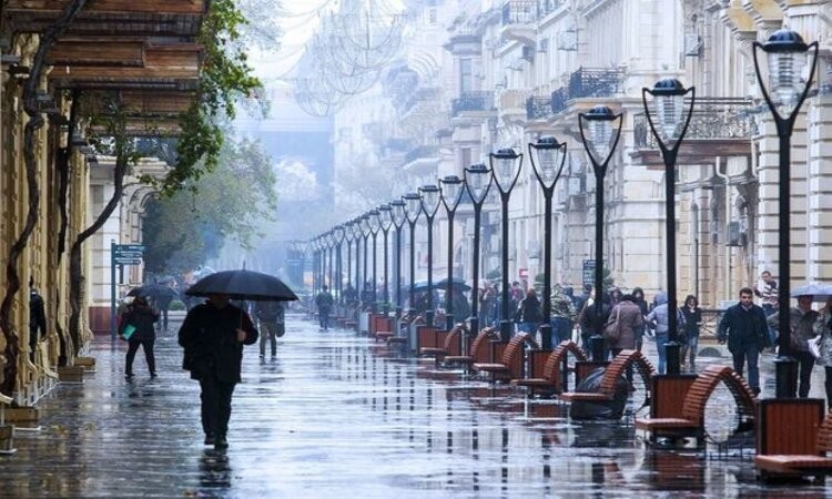 О погоде на среду: дожди накроют Баку и регионы страны