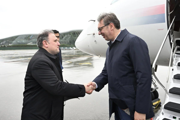 Мустафаев встречает Вучича