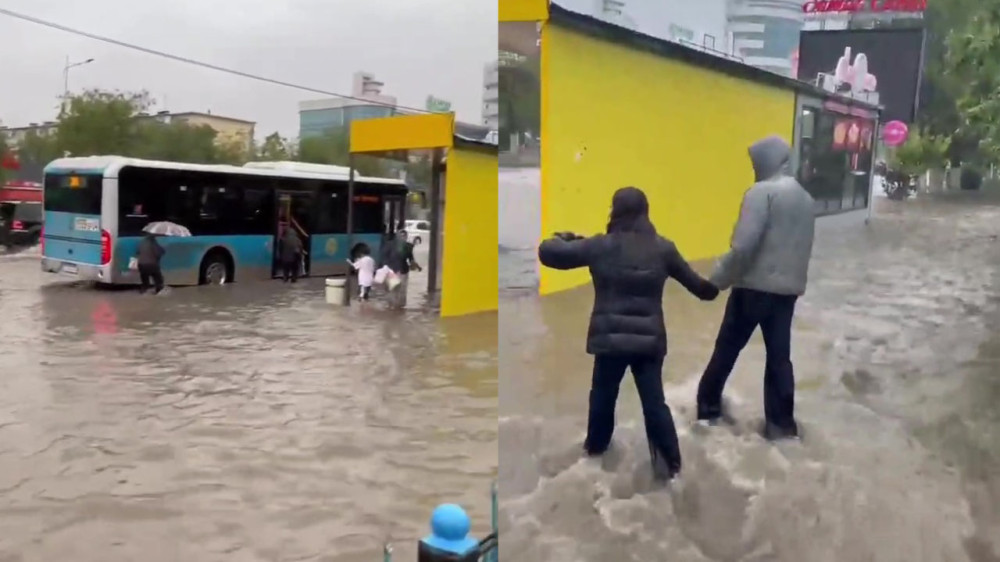 Водный коллапс в Актобе: жители с трудом добираются до работы и домой