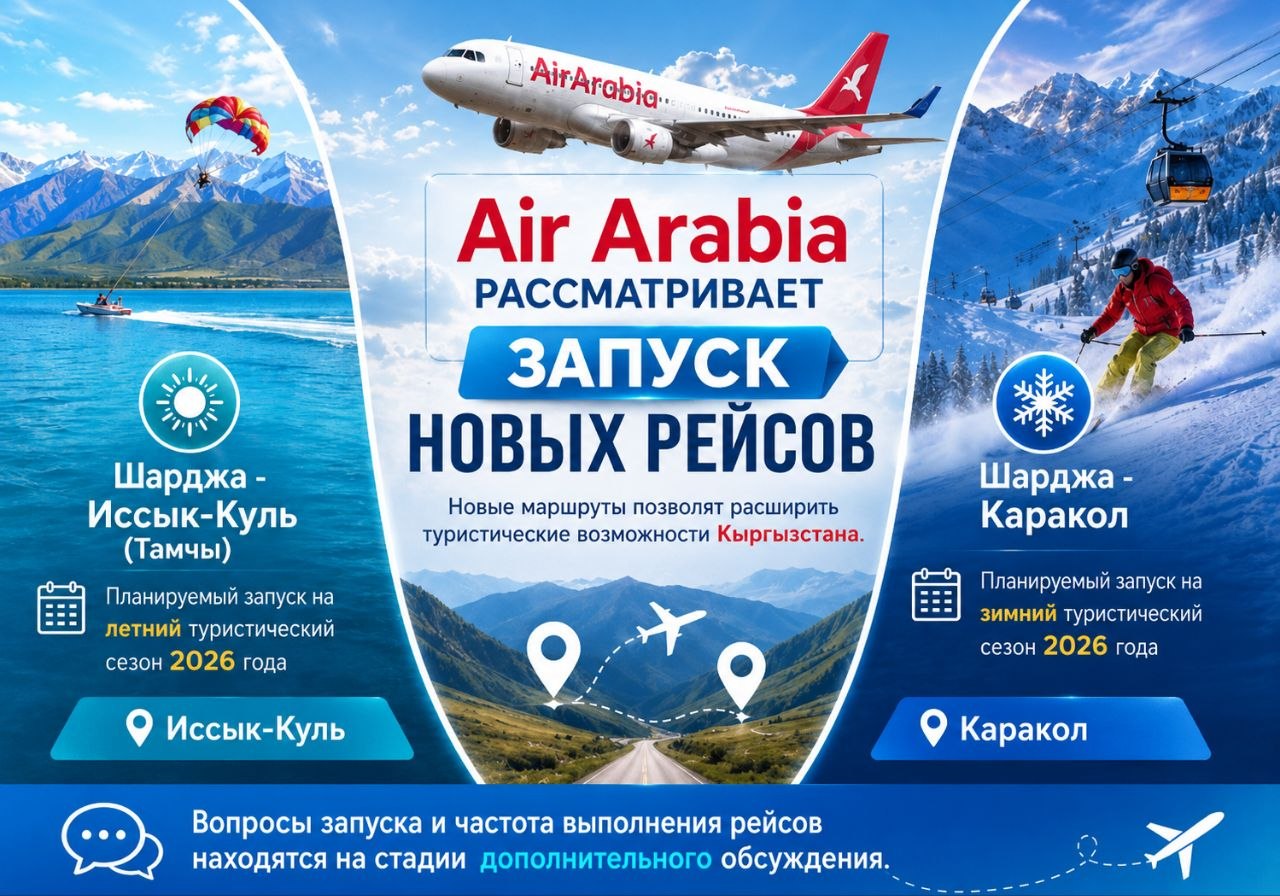 UAE - Issyk-Kul flights: Sharjah and Tamchy may be connected directly
