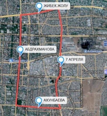 В Бишкеке создадут кольцевую полосу для общественного и коммунального транспорта