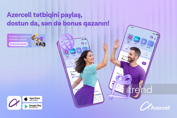 Refer a friend to the “Azercell” app and get rewarded!