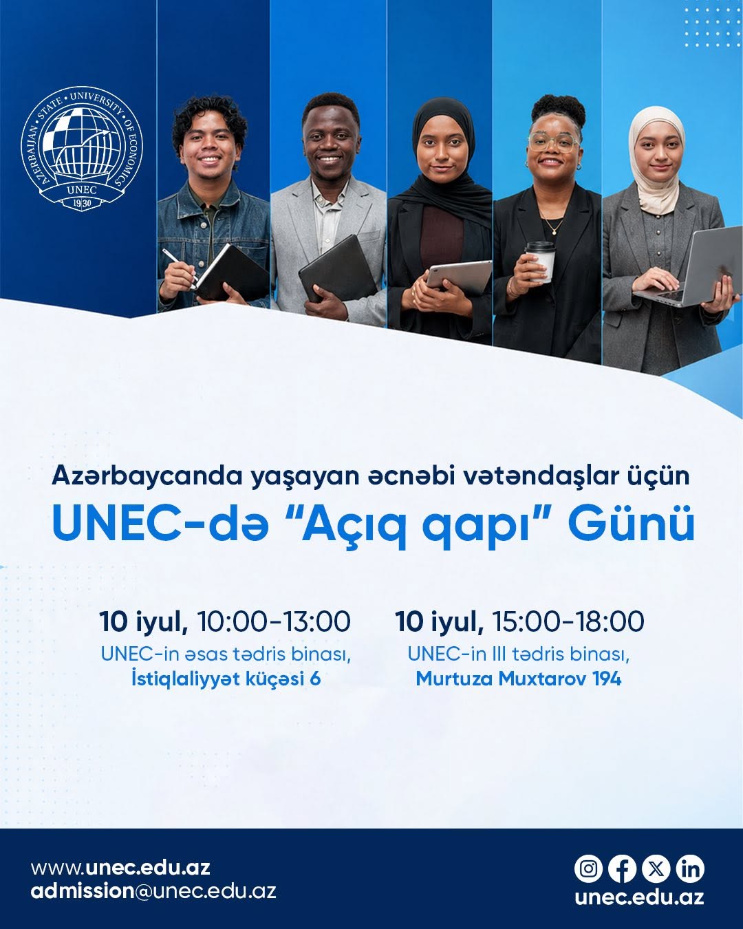 «День открытых дверей» в UNEC для иностранцев, проживающих в Азербайджане