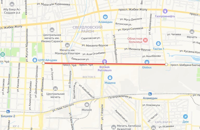 Мэрия Бишкека анонсировала новые выделенные полосы для автобусов