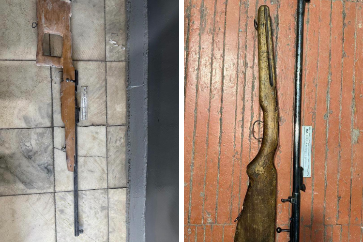 Two men detained with unregistered weapons in Alai district