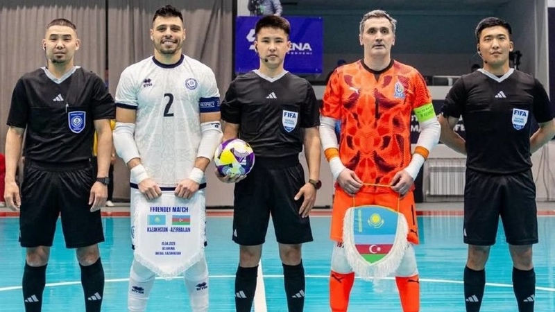 Kyrgyz referees officiate Kazakhstan-Azerbaijan futsal matches