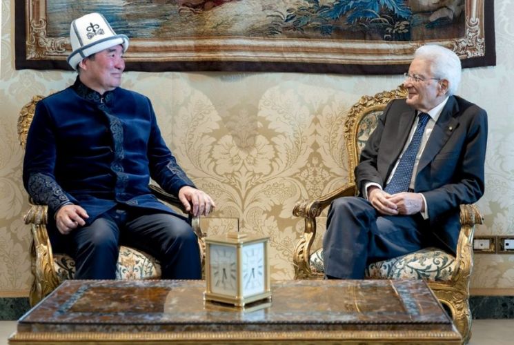 Ambassador of Kyrgyzstan presents his credentials to President of Italy